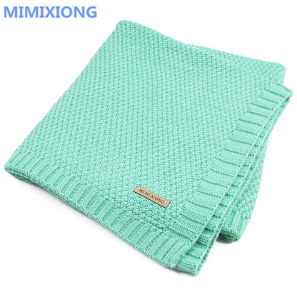 Baby Blanket Knitted Newborn Swaddle Wrap Blankets Super Soft Toddler Infant Bedding Quilt