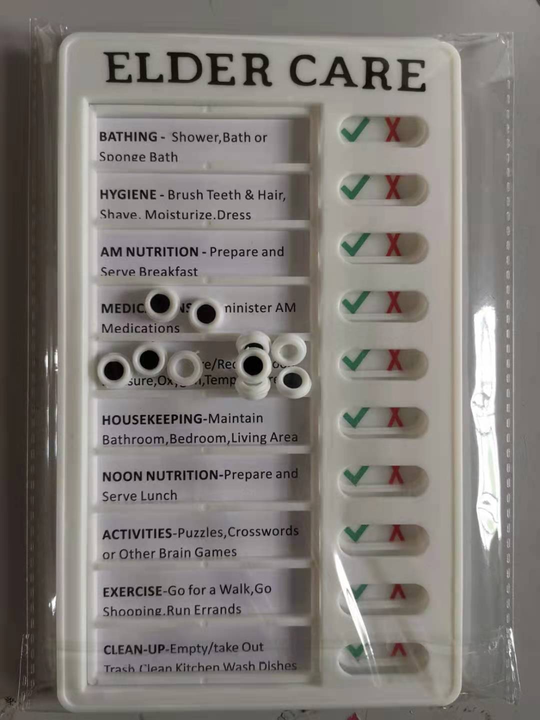 RV Memo Message Checklist Plastic Memo Plastic Board Record Checklist
