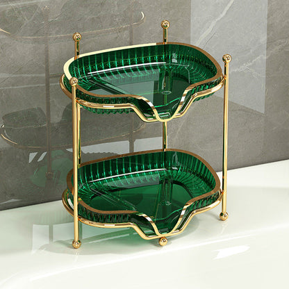 Soap box wall-mounted double-layer soap rack no punching