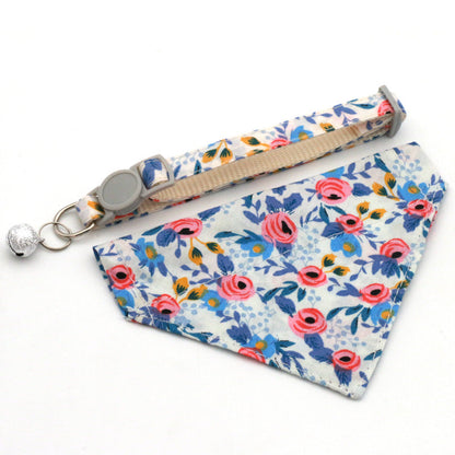 Pet Bandana Pet Collar Daisy Small Floral Sunflower Triangle Scarf for Cats and Dogs