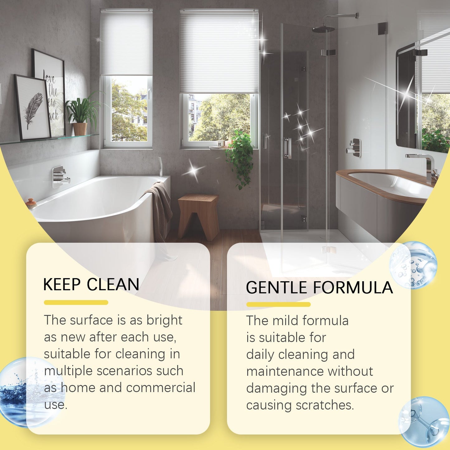 Multi-Purpose Cleaner Kitchen Oil Stain Remover Floor Cleaner Multi-Function Gentle Cleaning