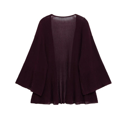 Spring New  Style Round Neck Solid Color Women's Design Sense Unique Temperament Suit