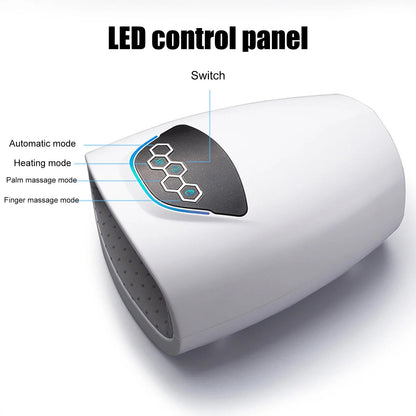 Electric Hand Massager Device Heat Finger Massage Pain Relief Therapy Air Compression Hand Care Palm Finger Massage Machine