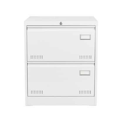 Horizontal file cabinet, 2 drawers, white file cabinet with lock, metal file cabinet with lock, 3 drawers, legal office cabinet