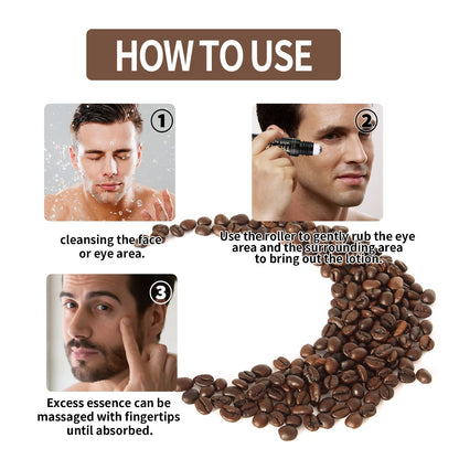 Hydrating Eye Roller For Men, Firming Lift Reduces Fine Lines, Dark Circles And Bags Under The Eyes