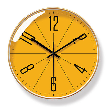 Brand - new 10/12 - inch modern wall clock. Its silent quartz makes it perfect for living rooms.