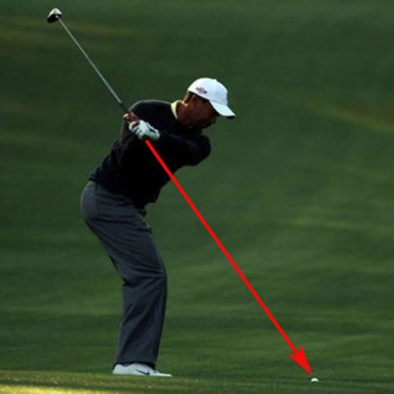 Golf swing training aid: swing plane corrector, posture indicator, indoor laser practice tool.