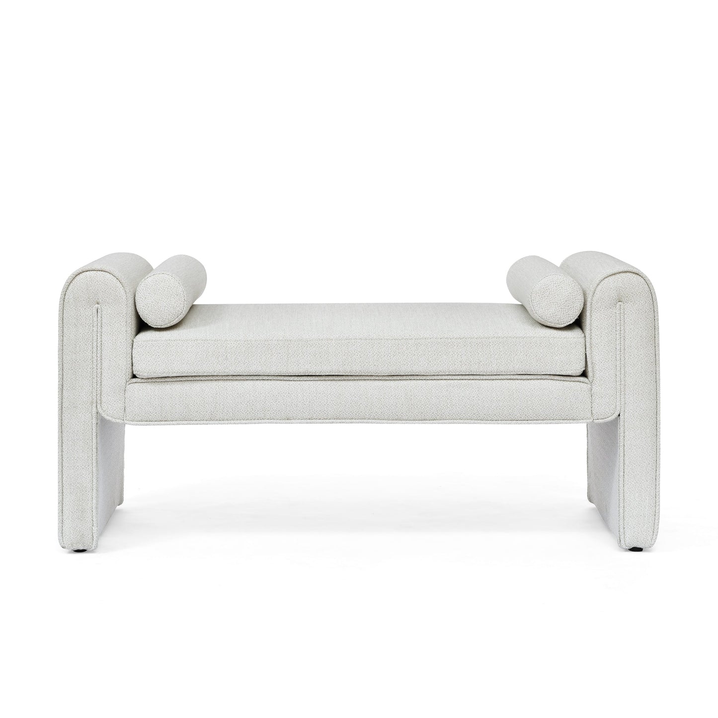 Bedroom storage stool, linen storage stool, large storage space, 50.39 inches white