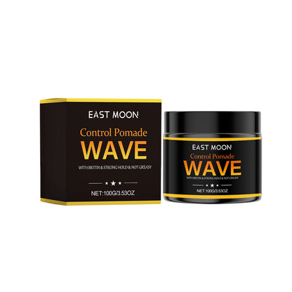 Control Pomade, Broken Hair Care Oil Head Back Head Natural Fluffy Lasting Styling Solid Wax