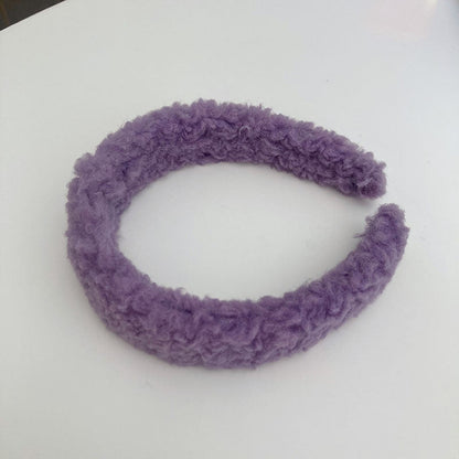 Plush headband hair clip