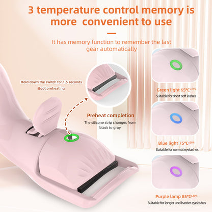 Electric eyelash curler three temperature rechargeable eyelash curler portable compact heating eyelash curler