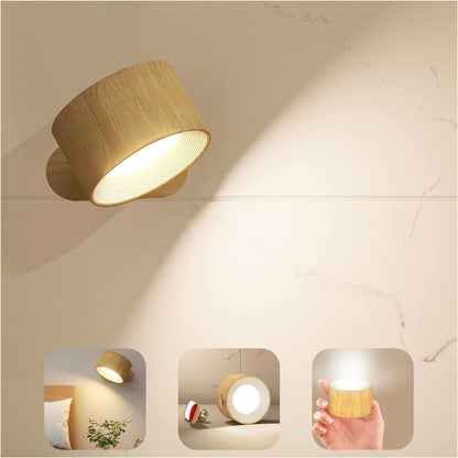 USB charging wall light LED bedside reading light charging portable touch adjustment night light magnetic suction cabinet light