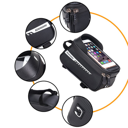 New Product Upper Tube Bag Mountain Bike Road Bicycle Bag Front Beam Bag Head Bag Mobile Phone Bag Waterproof Saddle Bag