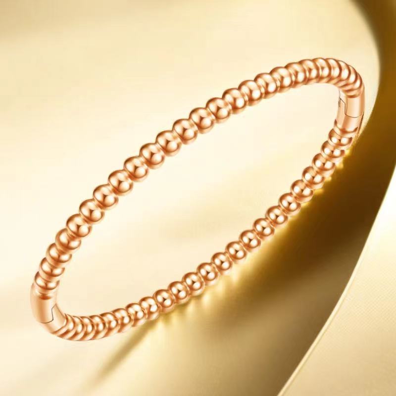 Stainless steel titanium steel bracelet for women non fading electroplated buckle jewelry for women