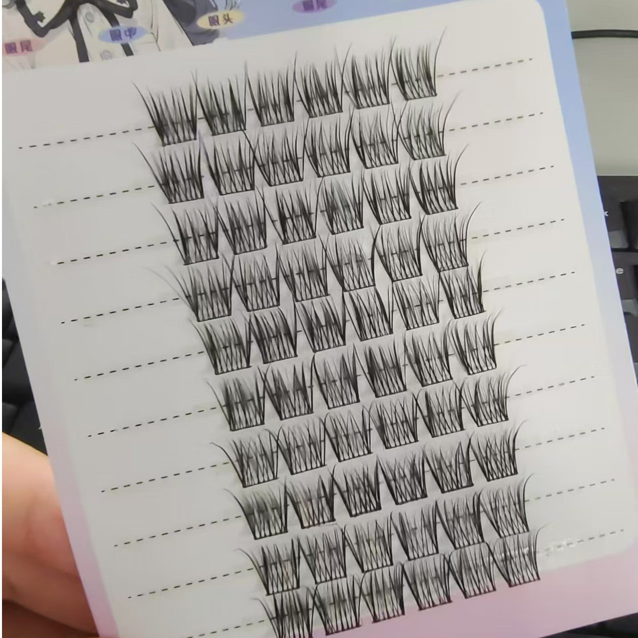 Sunflower Comics Pure Desire Eyelash Simulation Natural Thickening Large Segmented Trilogy False Eyelash Laziness