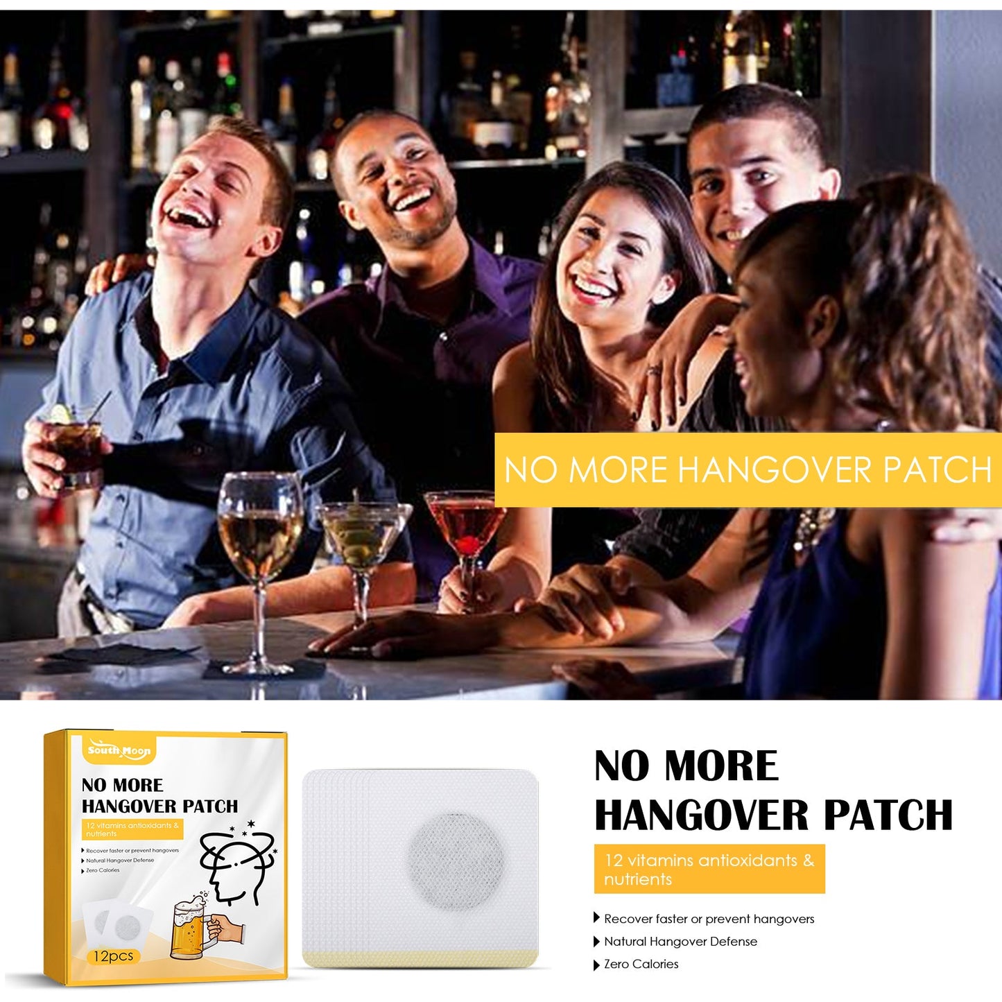 Hangover Cure Patch, Hangover Cure Party Hangover Cure Party Portable Maintenance Health Care Patch Point Patch