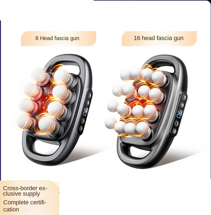 Cross-border Exclusive 16-Head Muscle Gun Multi-Head Strong Power Deep Tissue Massage English Version