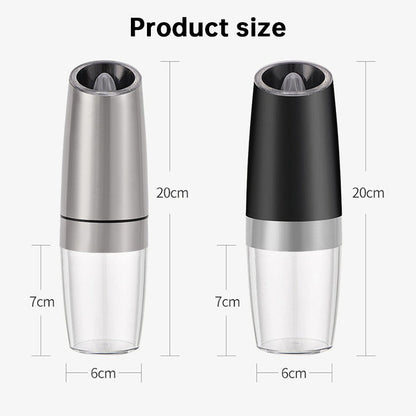 Electric Spice Grinder: Automatic, Gravity-Operated, LED Light, Adjustable Coarseness