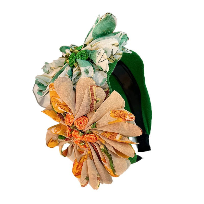 Fashionable handmade fabric flower headbands