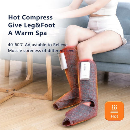Electric air wave leg cover calf massager home automatic hot compress pressure leg massager leg slimming device