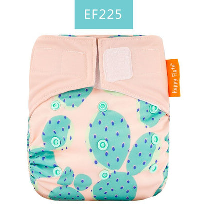 Happy Flute 1 pcs heavy wetter night AIO AI2 baby cloth diaper nappy one size fit all