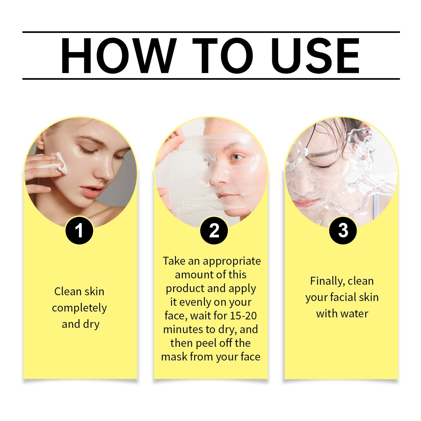 Tear Mask Facial Treatment Clean And Gentle, Non-Tight Moisturizing And Hydrating Moisturizing And Brightening Skin
