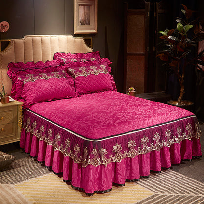 Detachable Skirt Non Slip Bed Cover Dustproof