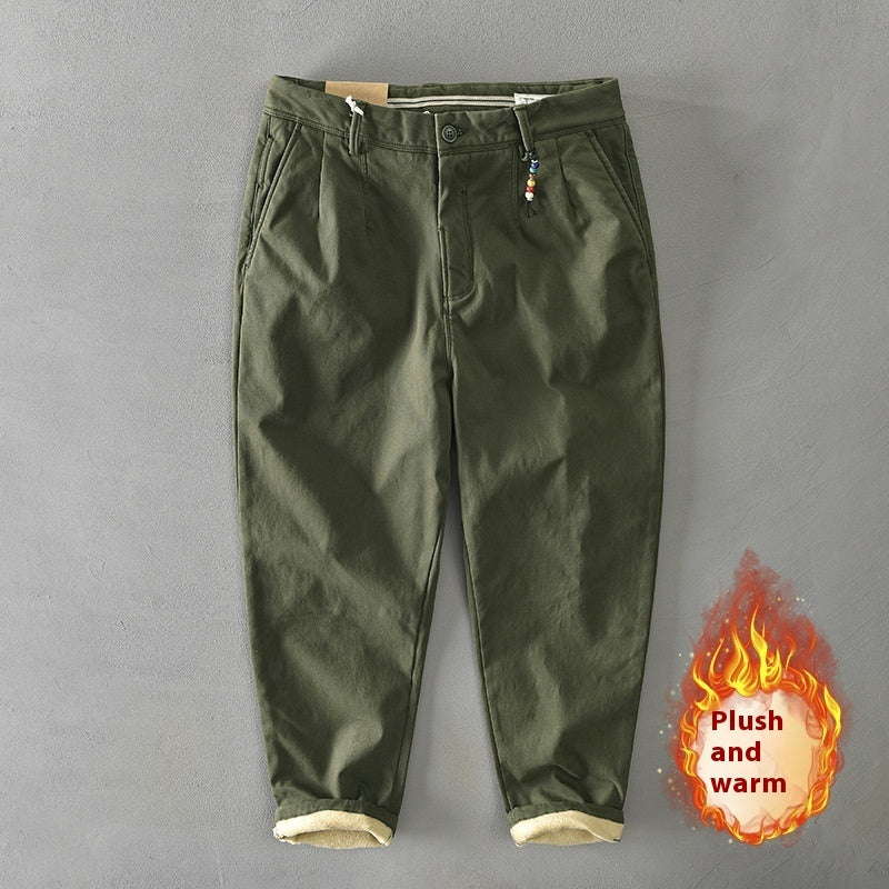 Men's Casual Harem Pants Fleece-lined Autumn Winter