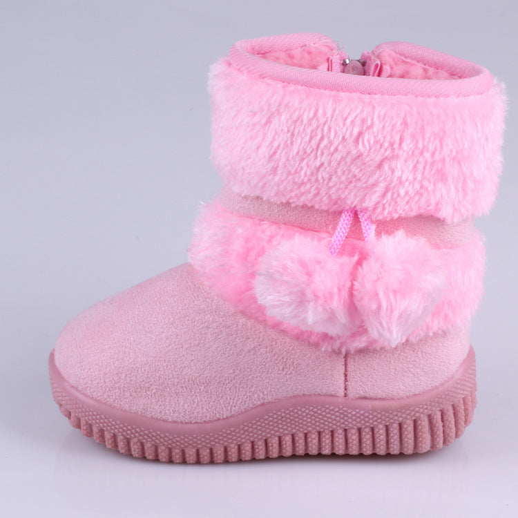 Warm Winter Snow Boots for Children with Soft, Non-slip Soles