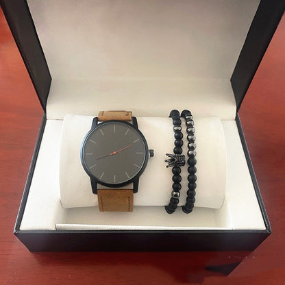 Men's Casual Quartz Watch Frosted Belt Bracelet