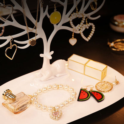 Deer Jewelry Display Stand with Drawer