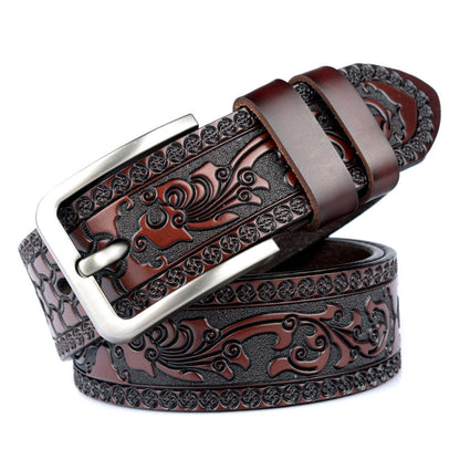 Carved Craft Men's Cattlehide Leather Belt