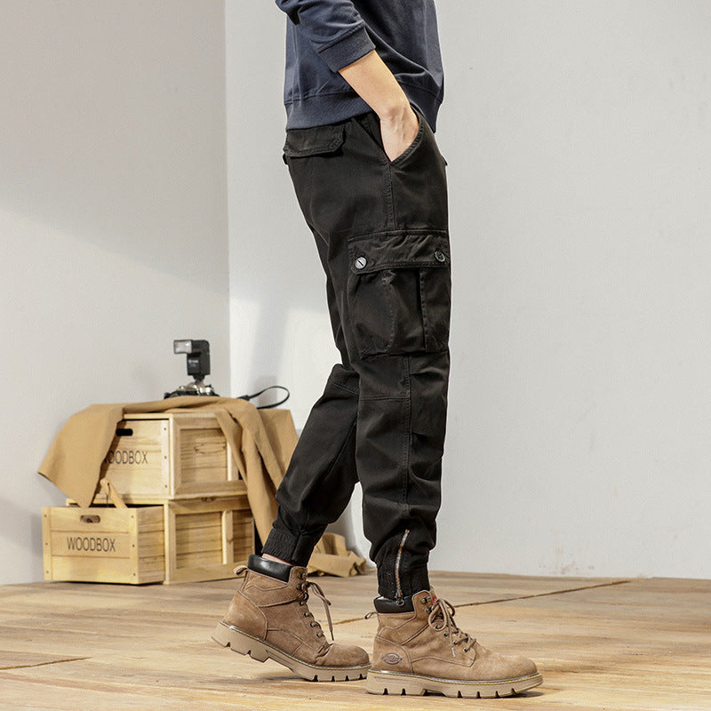 New Retro Ankle-tied Loose Overalls