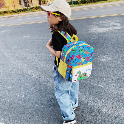 Dinosaur Cartoon Nylon Student Schoolbag for Children
