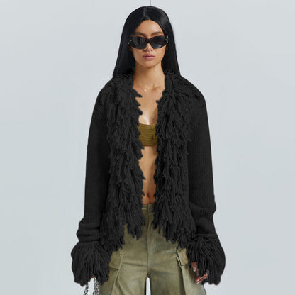 Women's Fashion Long Sleeve Sweater Coat Top