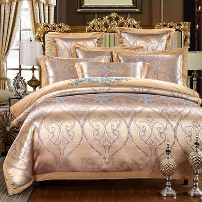 European Jacquard Cotton Embroidery Quilt Cover