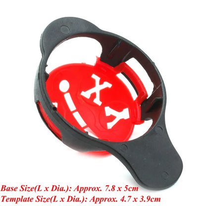 6 in 1 Golf Ball Line Liner Marker Template Drawing Alignment Marks Sign Tool