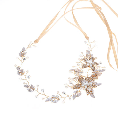 Gold & Silver Rhinestone Alloy Headdress