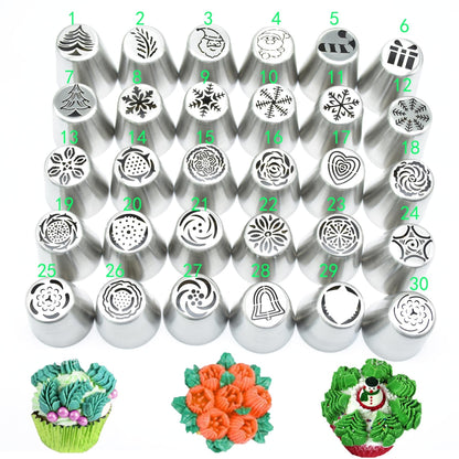 DIY Christmas Cake Decorating Tools Set 30 Pieces