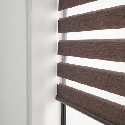 Soft Gauze Zebra Roll-Up Curtain Semi Shading