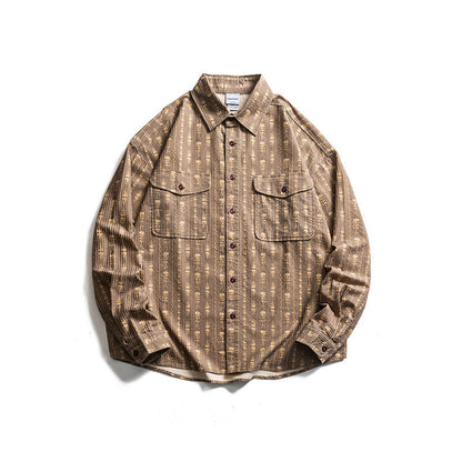 Striped long sleeved shirt for men and women
