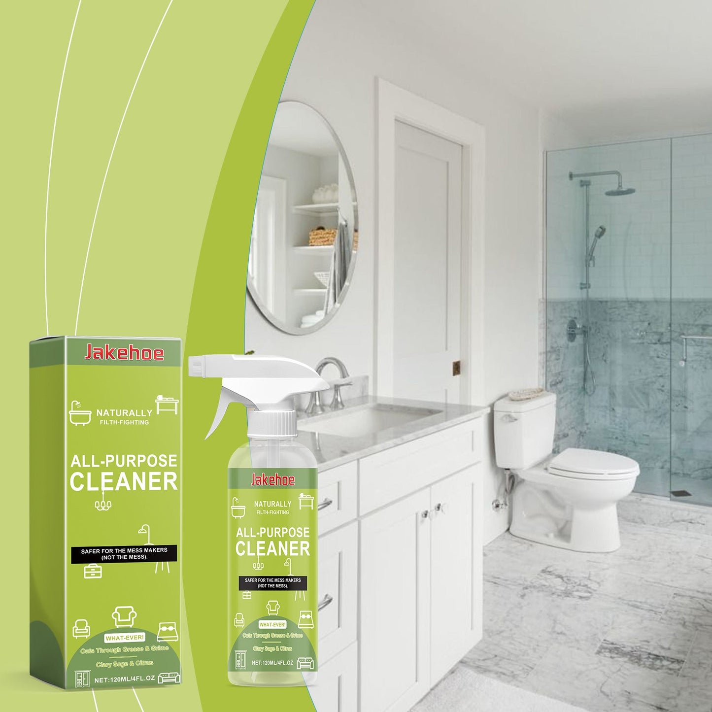 Multi-Purpose Cleaner Household Tile Countertop Stain Cleaner Kitchen Grease Cleaner Spray