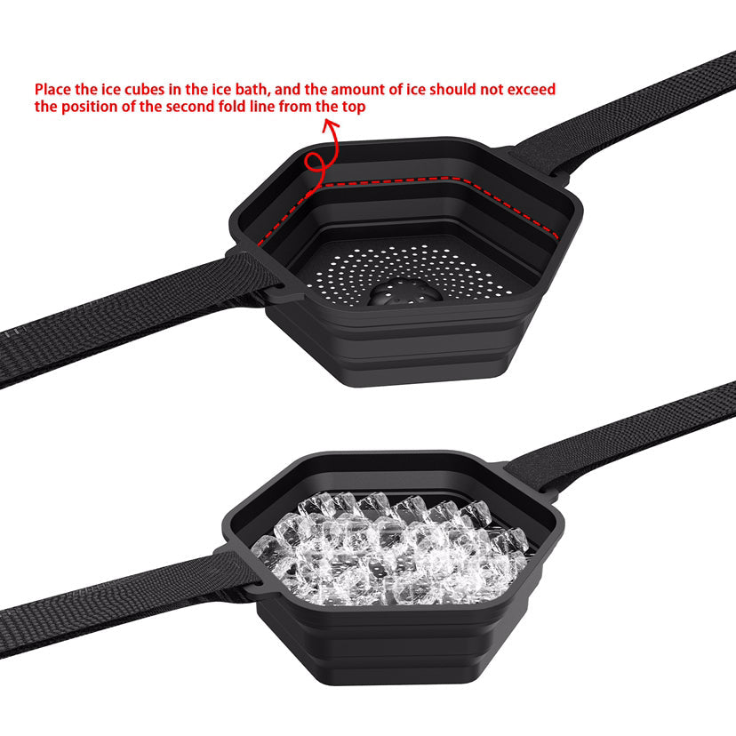 Sports Rehabilitation Training Ice-bath Folding Silicone Portable Ice-bath Device