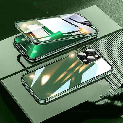 Suitable For 14 Mobile Phone Case Double-sided Magnetic Glass