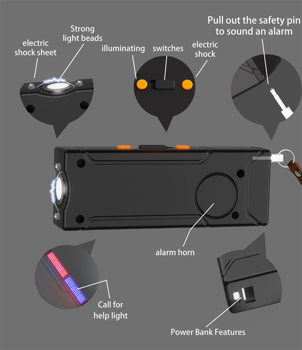 5-in-1 Power Bank with SOS Alarm