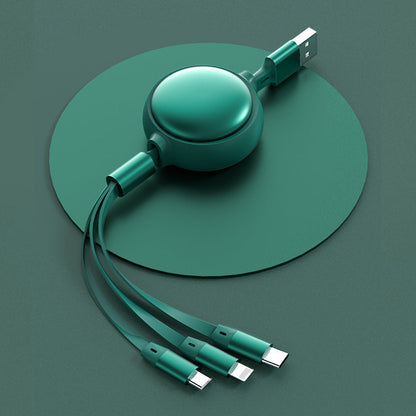 3 in 1 USB Cable Micro USB Type-C 2.4A Retractable