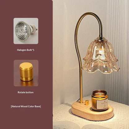French Retro Bedroom Bedside Linglan Fragrance Lamp Wax Melting Lamp