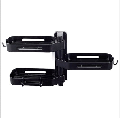 Rotating Wall Mounted Storage Box Punch Free Plastic