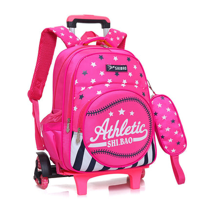 Waterproof Children's Trolley School Bag