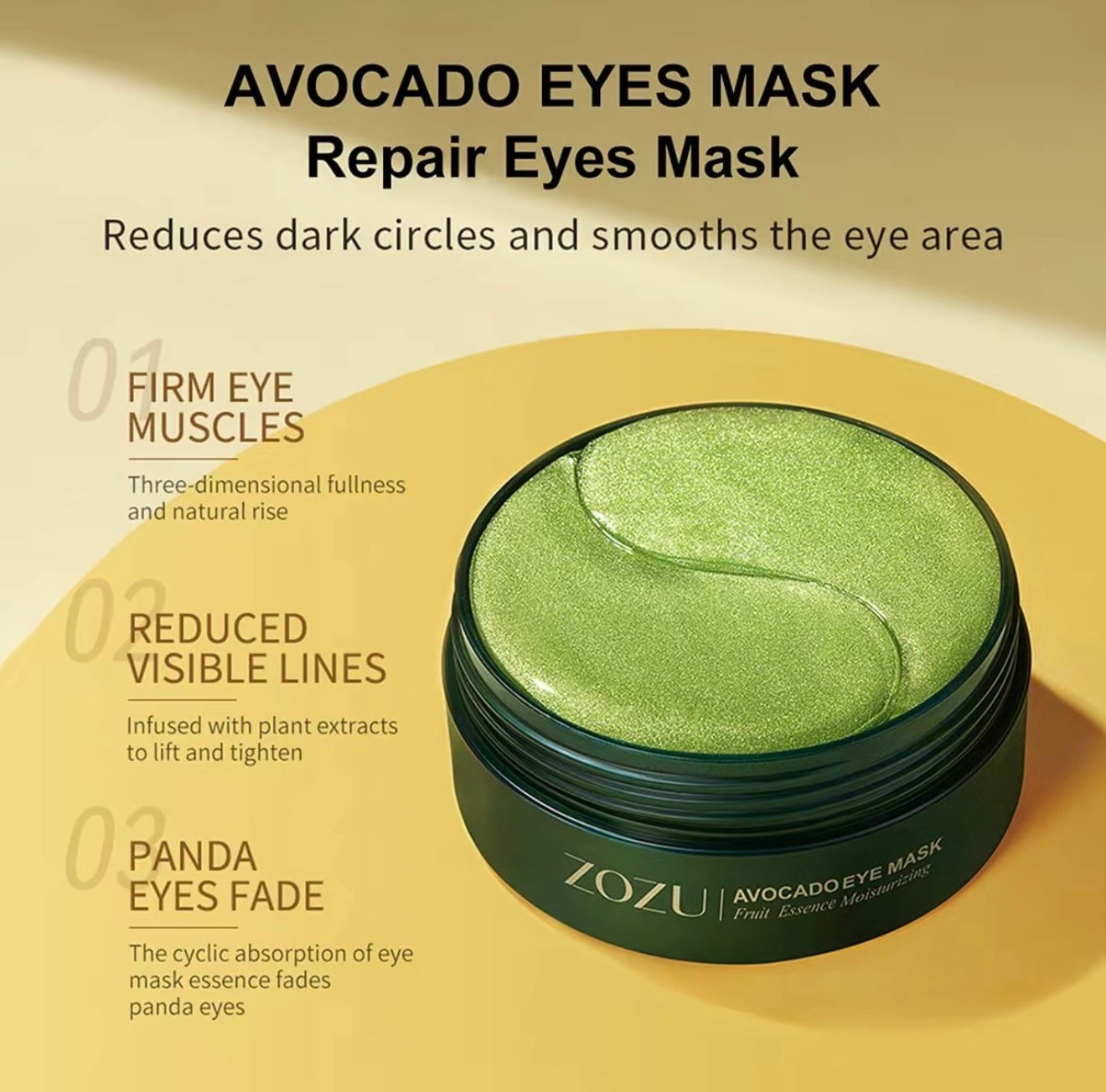 AvocaGlow Eye Mask Pads